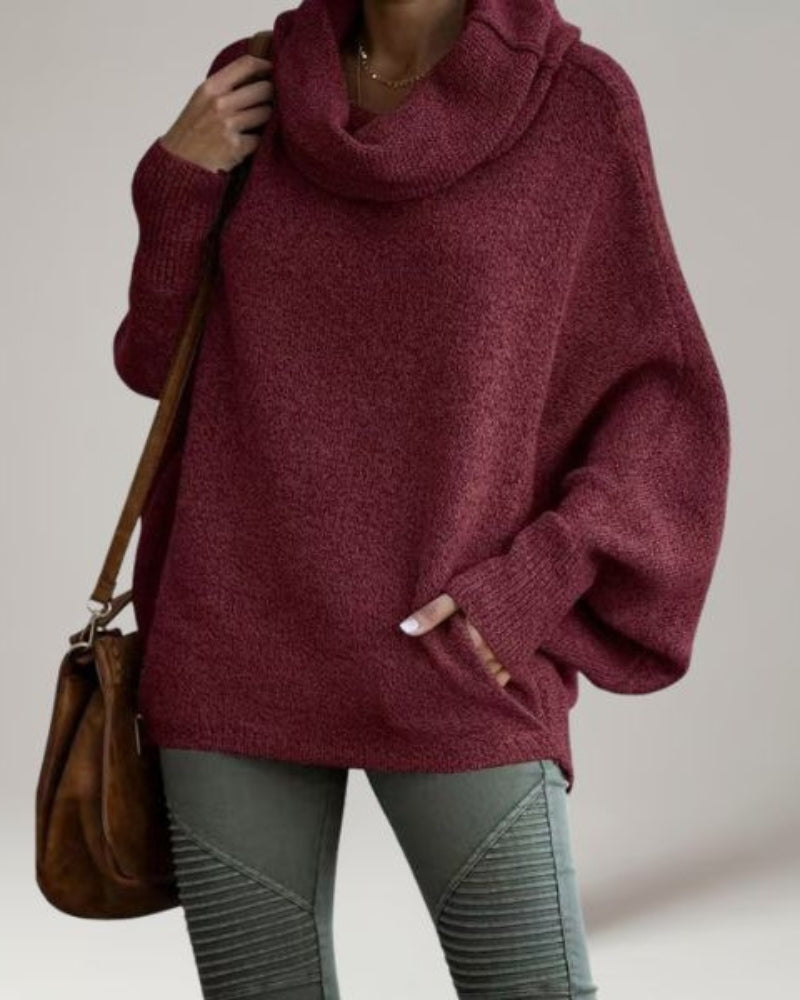 Stylische Stehkragen-Pullover Damen