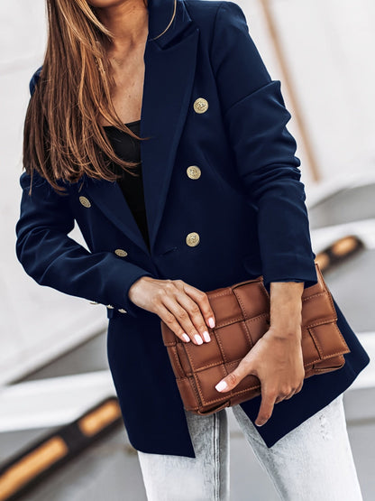 Isabella Damen Blazer Modern Doppelknopf Design