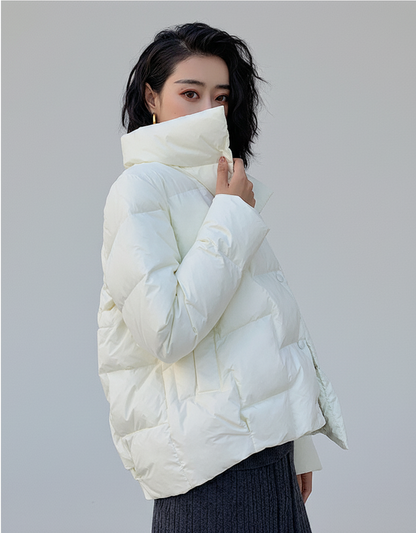 Weiche Steppjacke Modern Fit Hochklappbarer Kragen