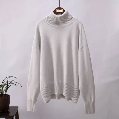 Bequemer Damen Pullover Locker Geschnitten
