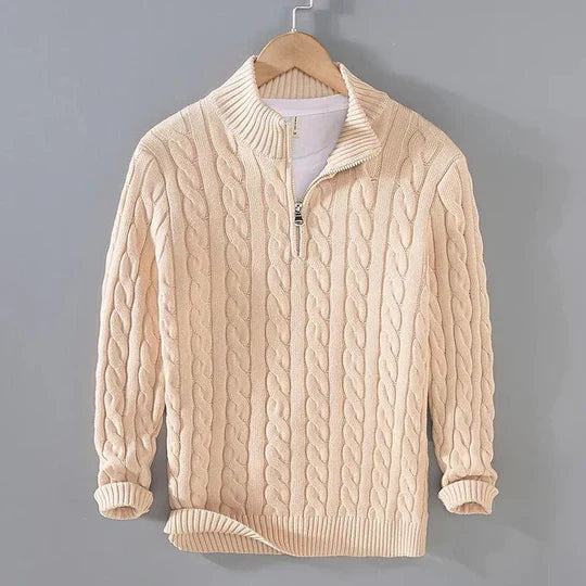 Jayden - Weicher Strickpullover aus Feinwolle Qualität - IdealeKleiden