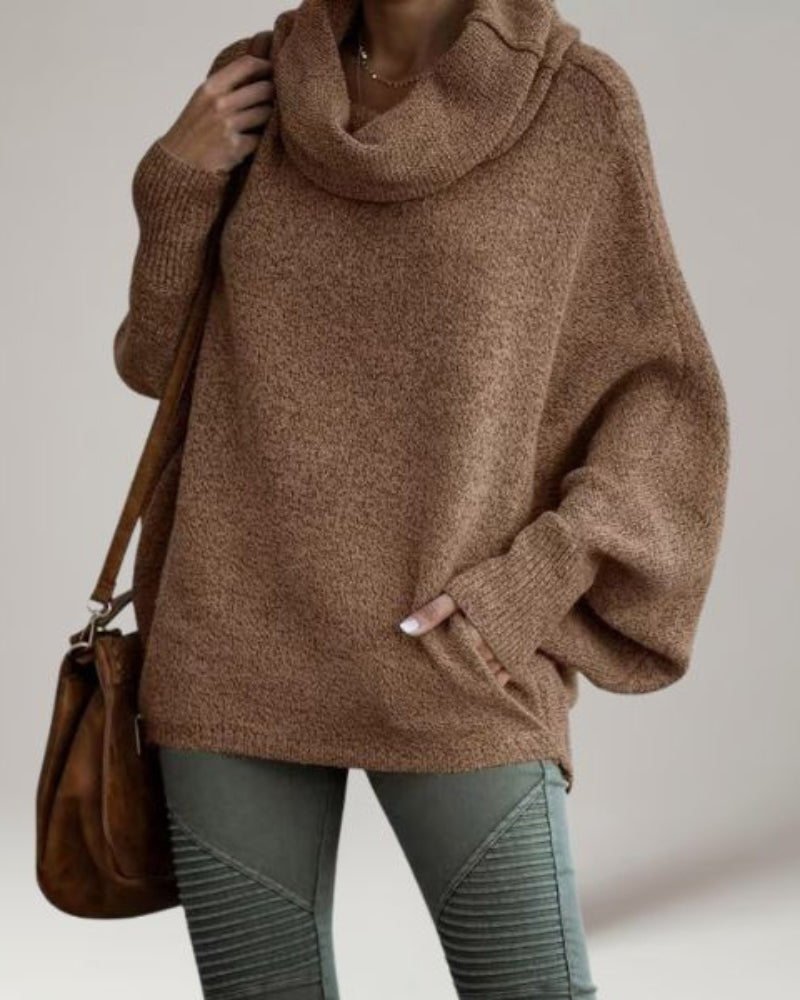 Stylische Stehkragen-Pullover Damen