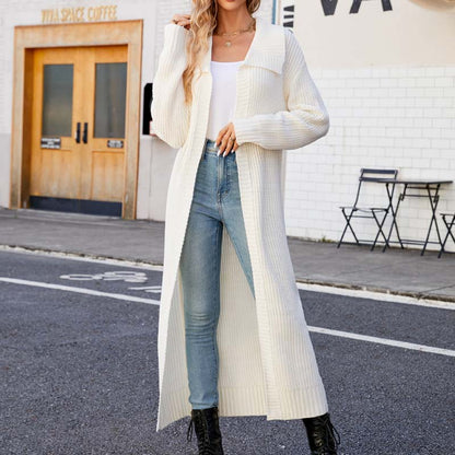 Elegante Strickjacke Lang Damen