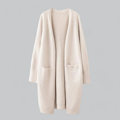 Damen Strickjacke Offen Vorne Warm