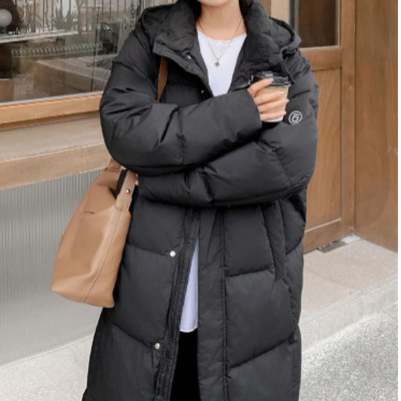 Warme Pufferjacke Damen Reißverschluss