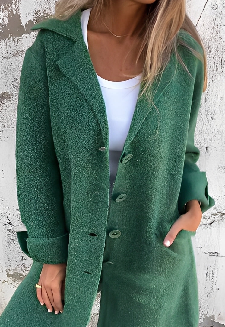 Langer Frauen Strickmantel Bequem