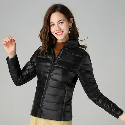 Wasserdichte Damenjacke Slim Fit Gepolstert