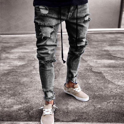 Herren Jeans Slim Fit Trendy Casual