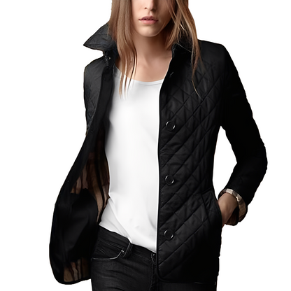 Frauen Winterjacke Tailliert Warm