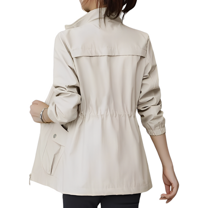 Moderne Damenjacke Verstellbare Taille Stilvoll