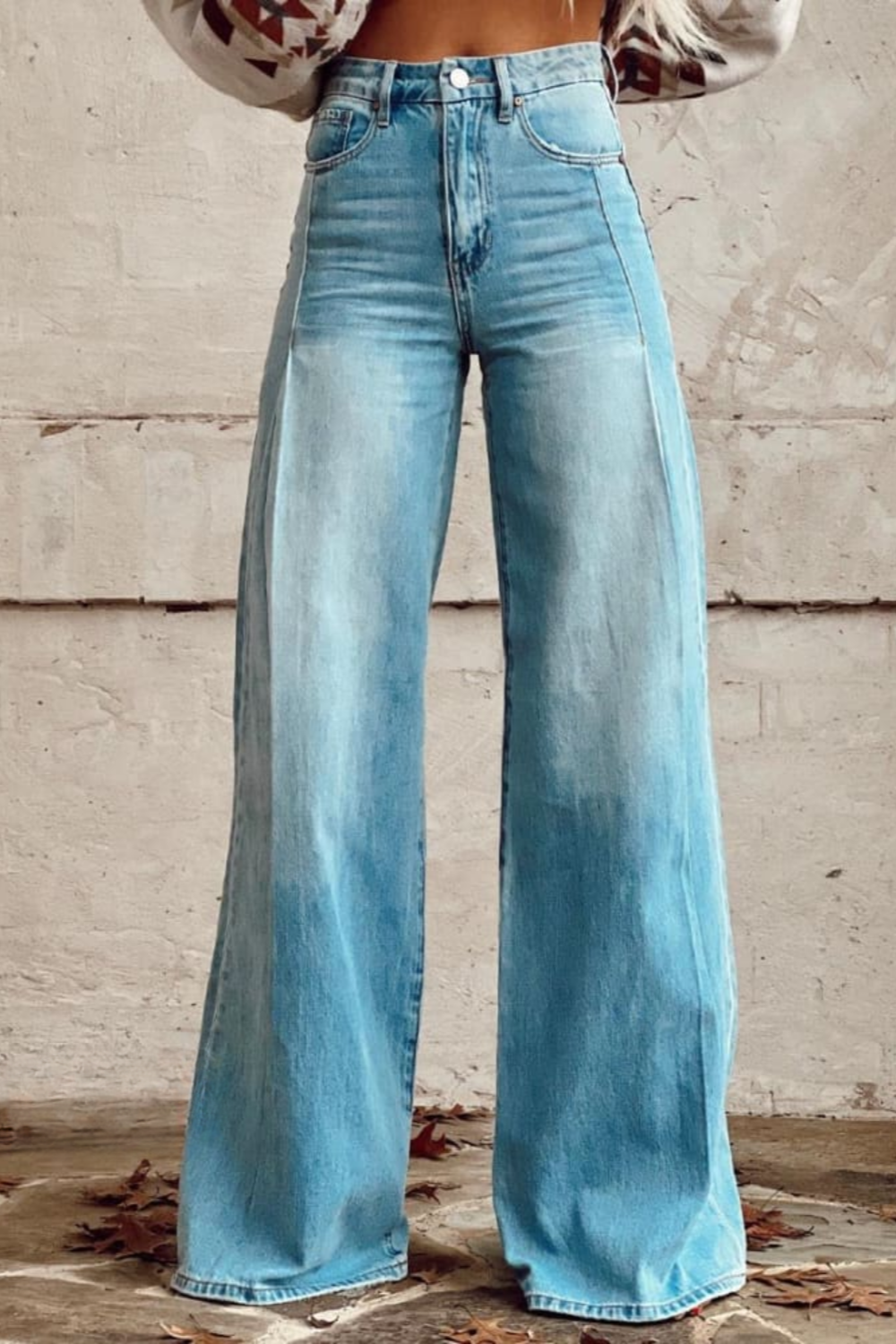 Modische Weite Damen Hose - IdealeKleiden