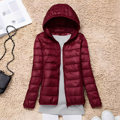 Schmale Damen Daunenjacke Bequem Warm