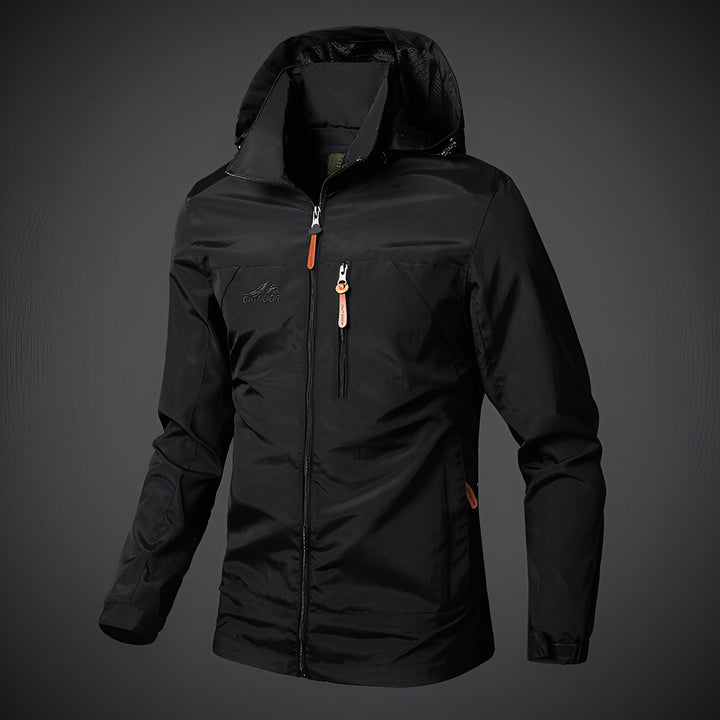 Wasserdichte Herrenjacke Kapuzenparka Sportlich