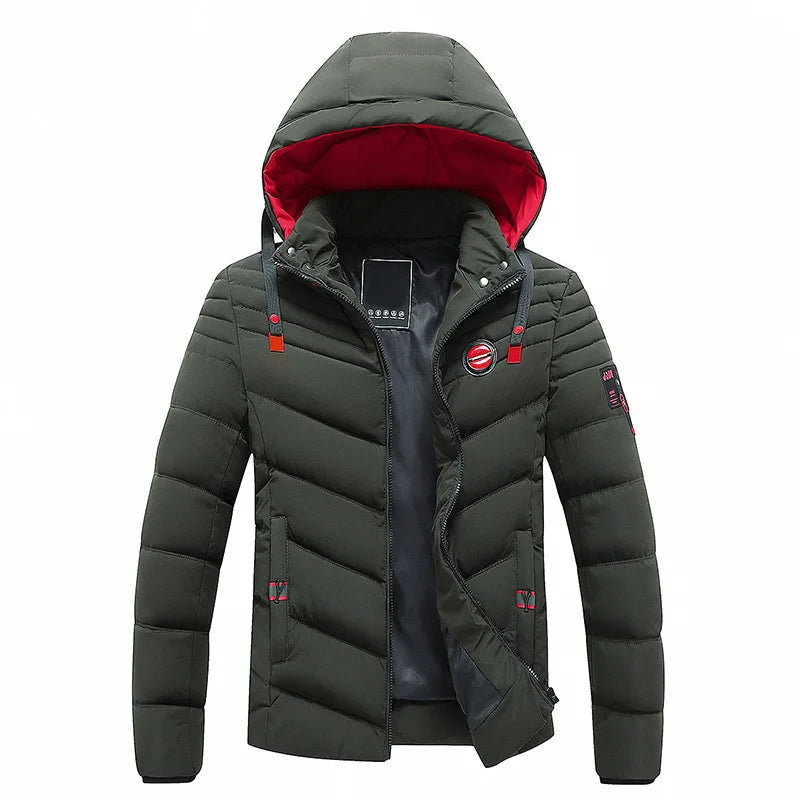 Herren Winterjacke Warm Daunenfüllung