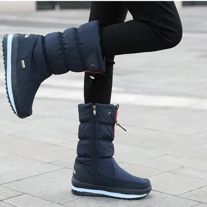 Winterstiefel Damen Schnee Schwarz