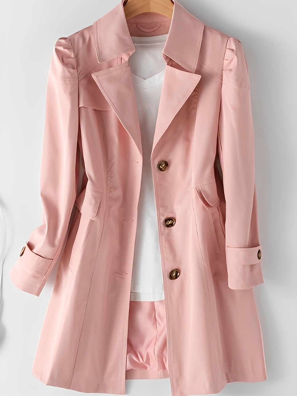 Stylischer Damen-Trenchcoat aus Cashmere