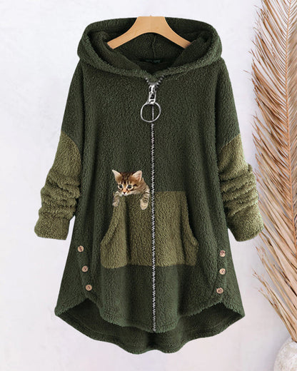 Kleid mit Süßen Katzen - IdealeKleiden