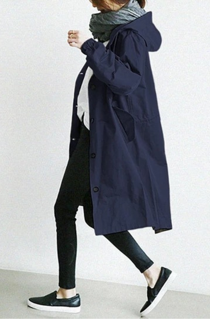 Damen Trenchcoat Wasserdicht Praktisch