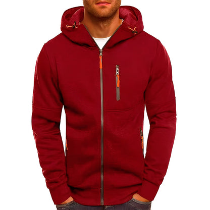 Stilvolle Herrenjacke Modern Kapuze