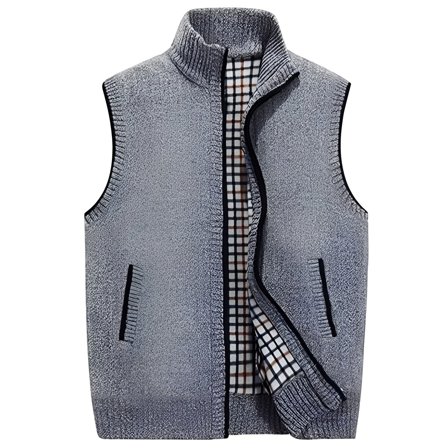 Herren Cardigan Elegant Fleece Innenfutter