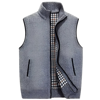 Herren Cardigan Elegant Fleece Innenfutter