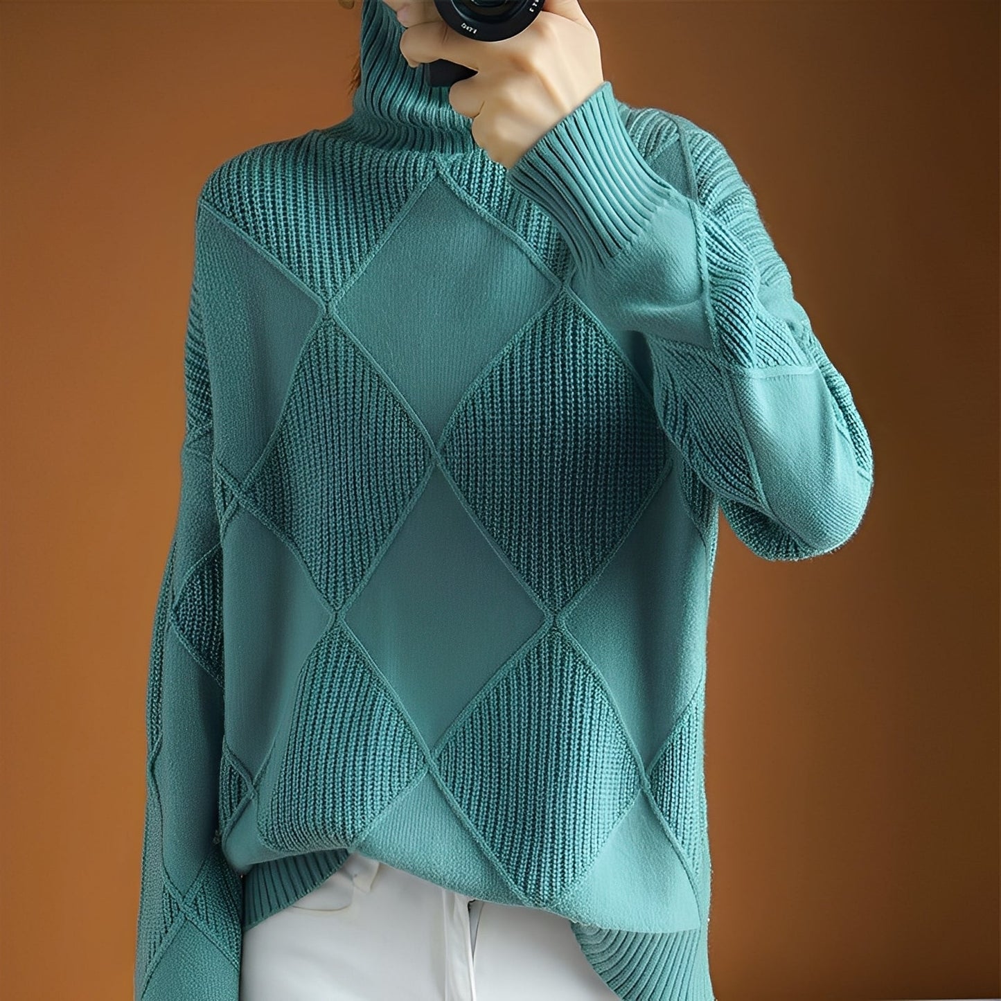 Weicher Damen Rollkragen Pullover Gemütlich
