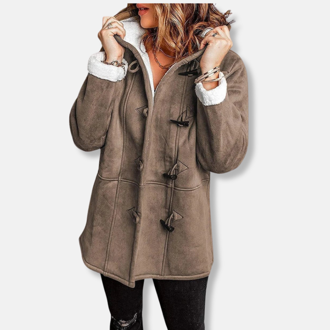 Kuschel Fleecejacke Mit Kapuze Plüschfutter