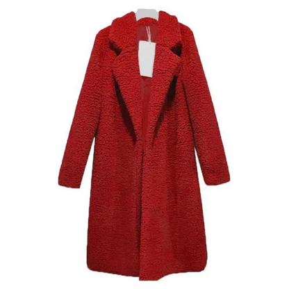 Weicher Wintermantel Fuzzy Optik