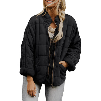 Damen Steppjacke Mit Taschen Warm