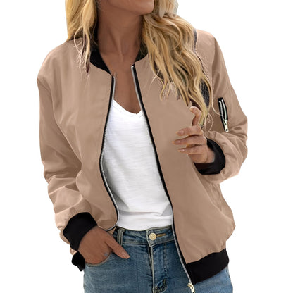 Stylische Frauen-Bomberjacke Retro-Chic
