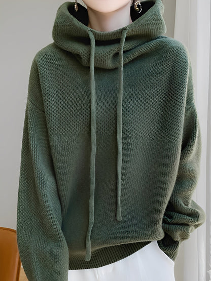 Damen Woll-Hoodie Weich und Warm