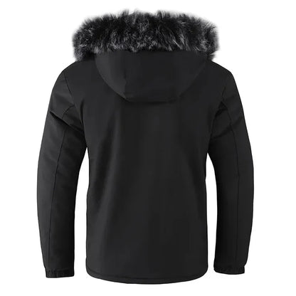 Winterjacke Warm Kapuze Kunstfell Outdoor