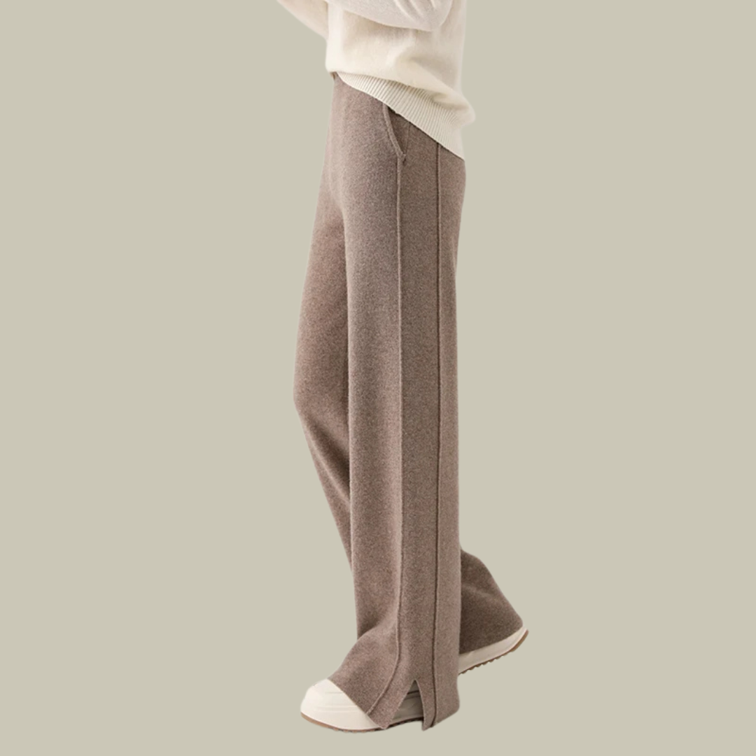Bequeme Damen Strickhose Lockerer Schnitt