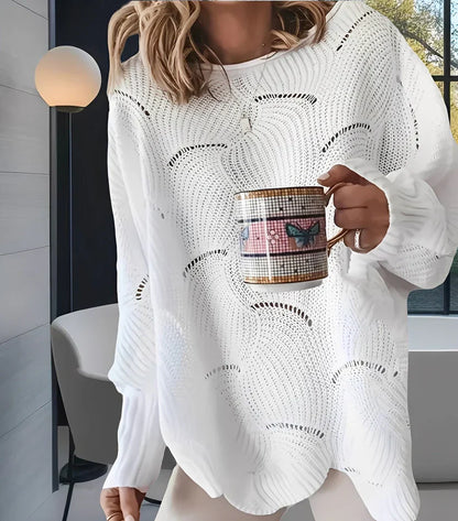Stylischer V-Ausschnitt Pullover für Damen