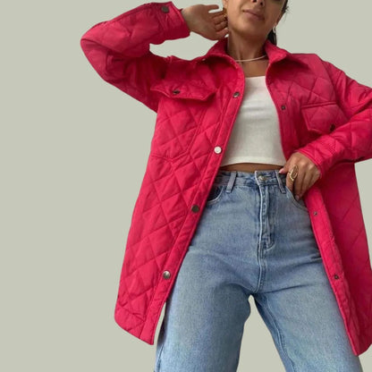 Herbstjacke Stilvoll Damen, Große Taschen Praktisch