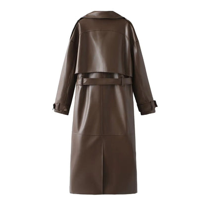 Vegane Lederjacke Damen Elegant Schwarz