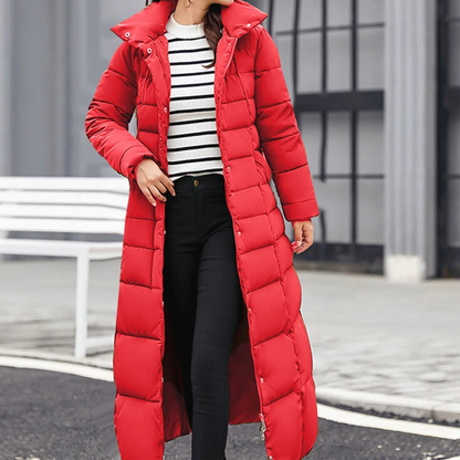 Stylische Damenpufferjacke Elegant Knopf