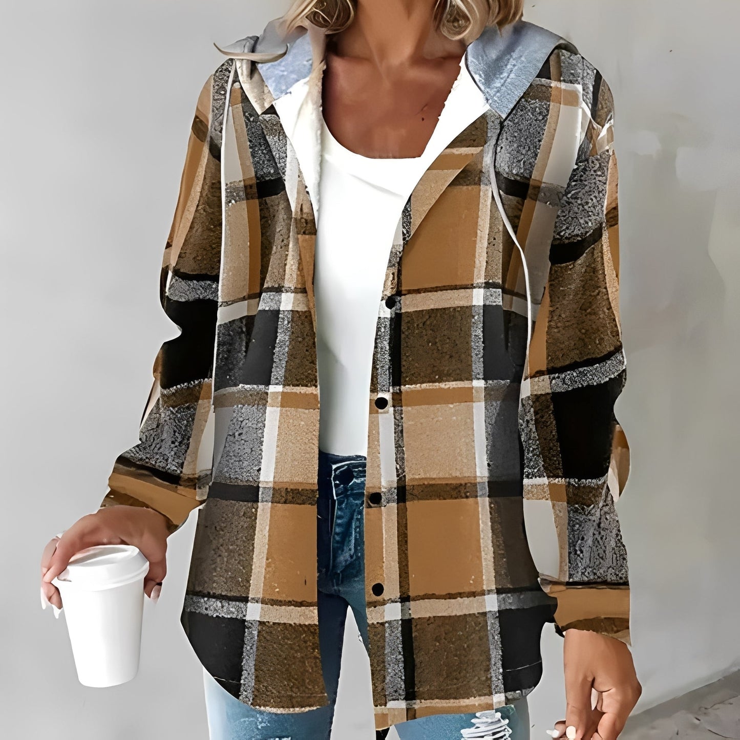 Kapuzenjacke Damen Warm Freizeit