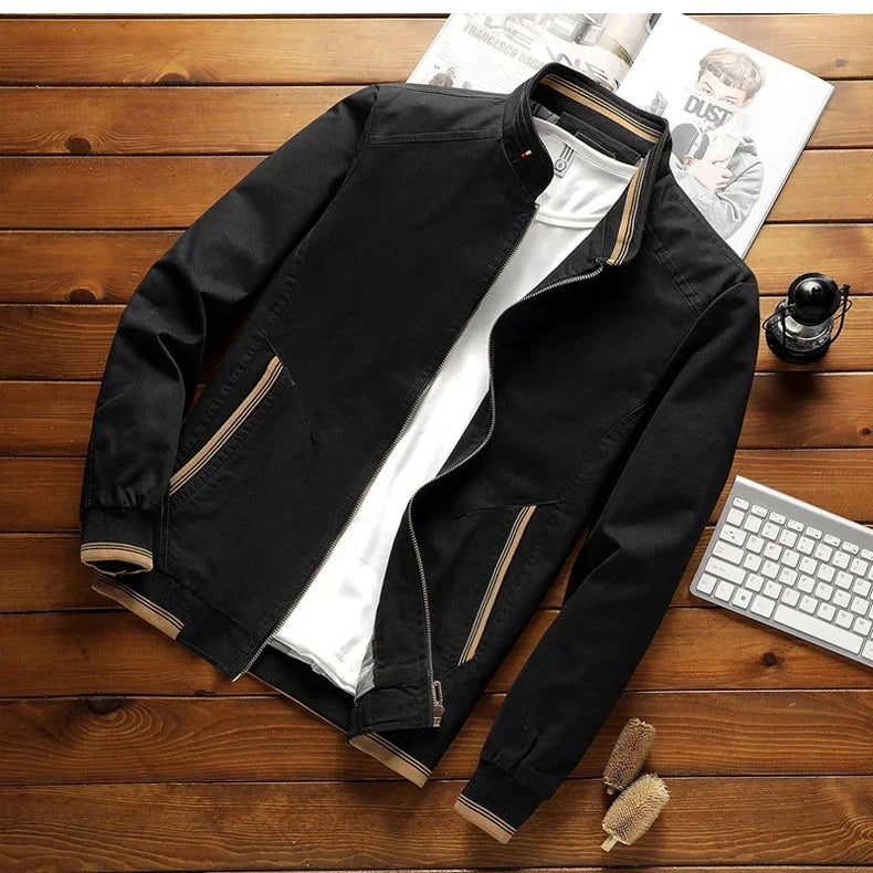 Modische Bomberjacke aus Baumwolle Zeitlos Elegent
