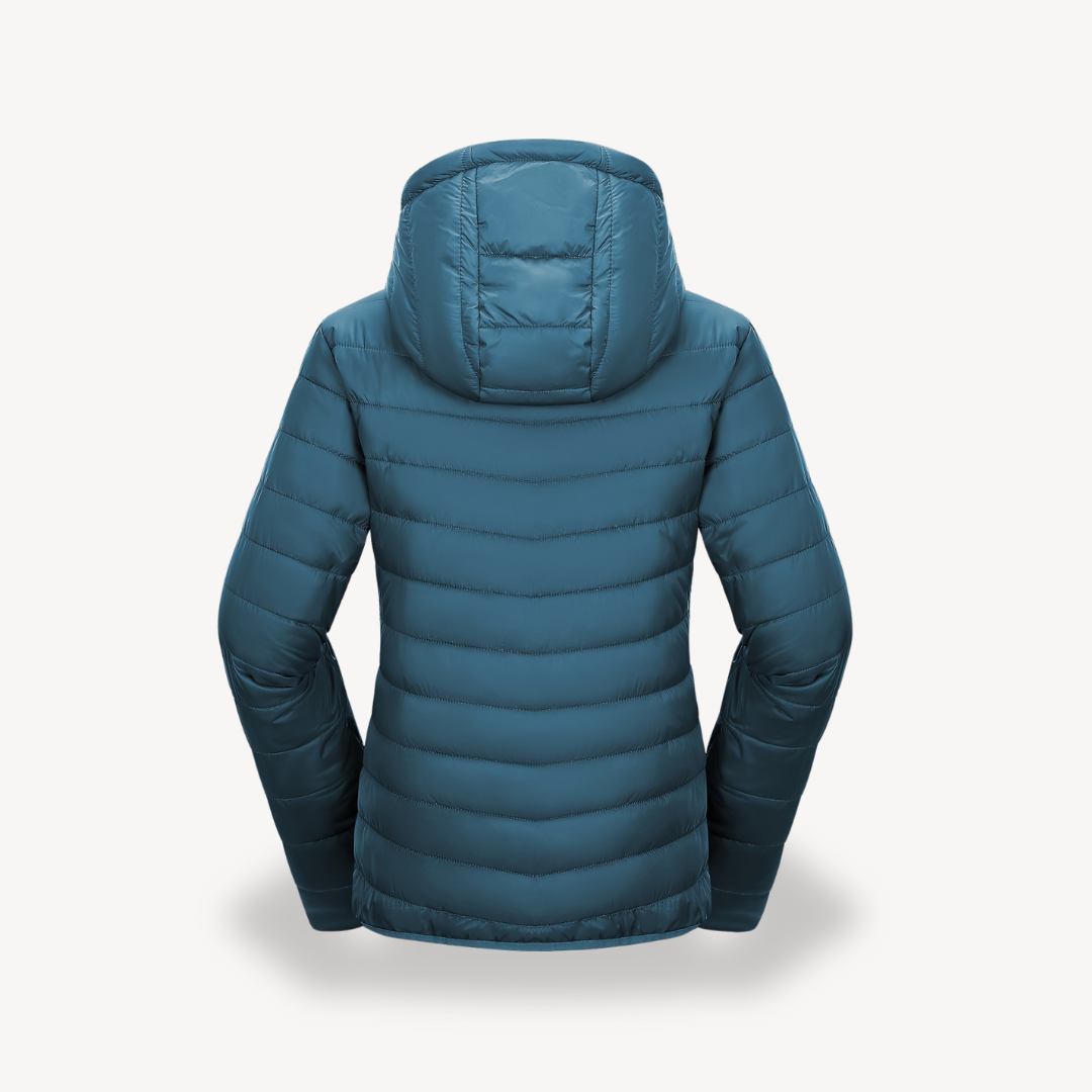 Damen Reisejacke Puffer Kapuze Praktisch - IdealeKleiden