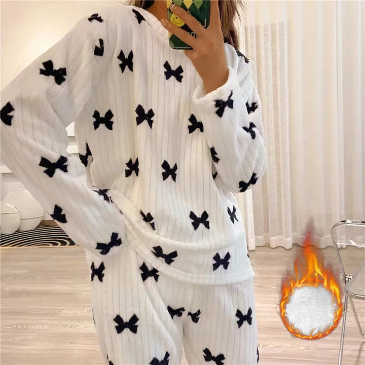 Weiche Fleece Schlafanzüge Damen - Warm &amp; Bequem