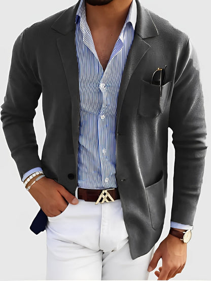 Maßgeschneiderter Herrenblazer Elegant mit Taschen