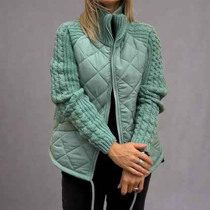 Herbstjacke mit Strickärmeln Damen
