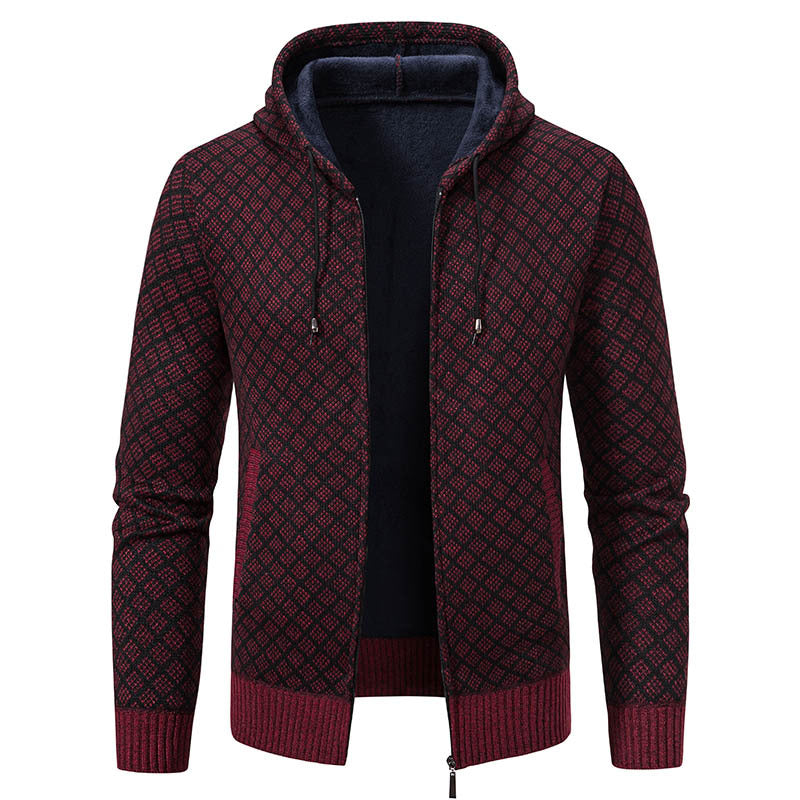 Stylish Herrenjacke Kapuze Slim Fit