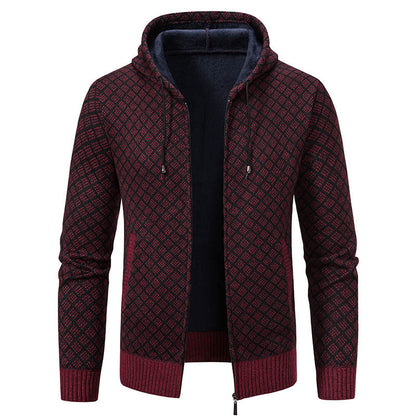 Stylish Herrenjacke Kapuze Slim Fit