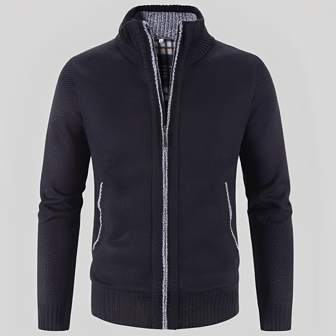 Praktischer Herren Cardigan mit Reißverschluss