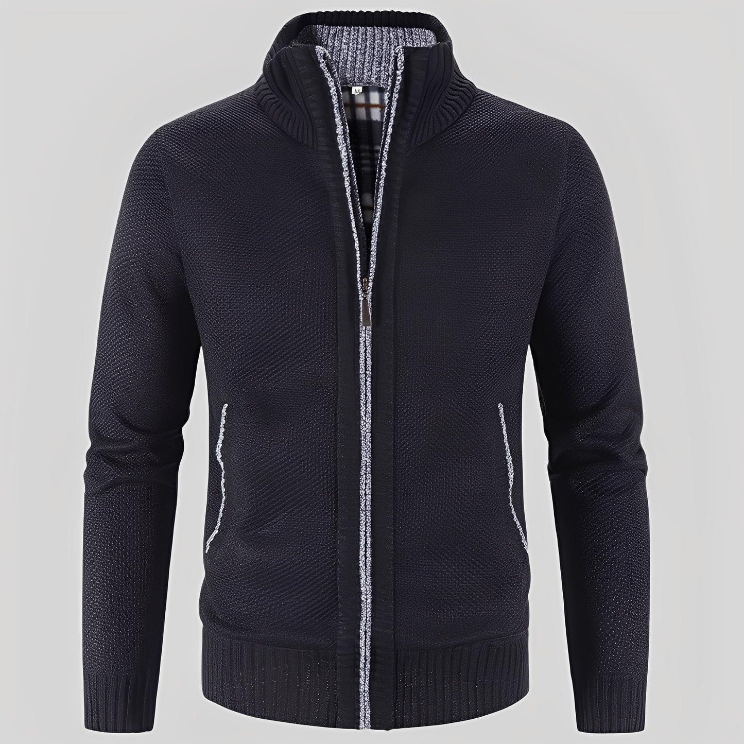 Praktischer Herren Cardigan mit Reißverschluss