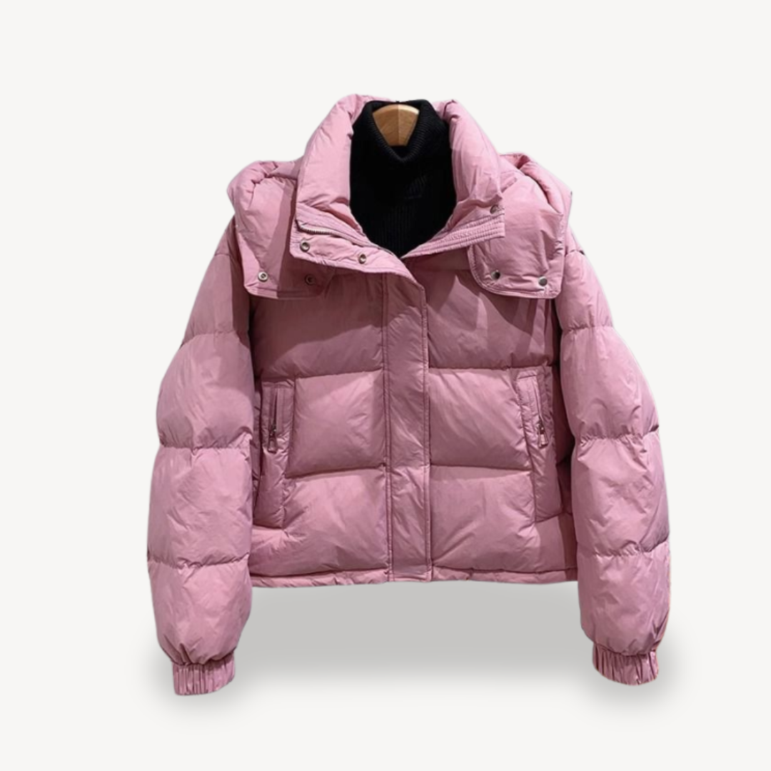 Übergroße Damen Pufferjacke Warm und Elegant