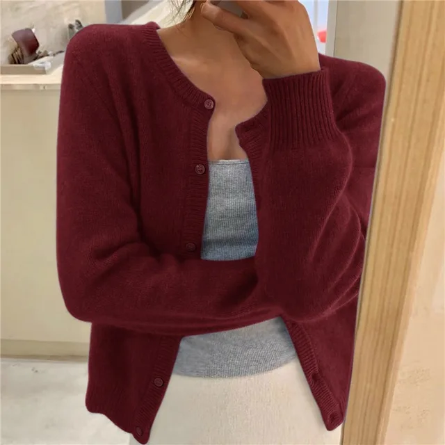 Weiche Damenstrickjacke Bequem