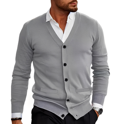 Stylischer Herren Cardigan mit Knöpfen Elegantes Design